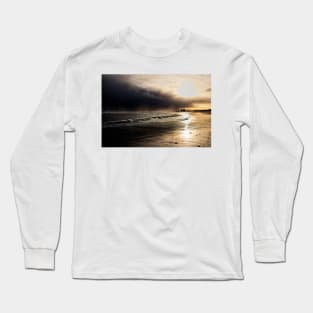 Storm Clouds on Cambois Beach Long Sleeve T-Shirt